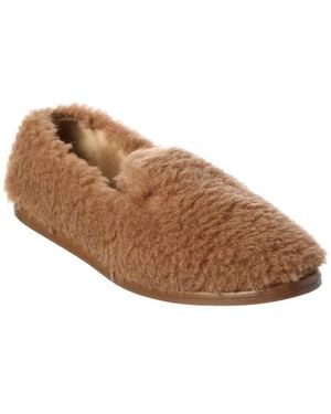Max Mara Feliac Shearling Loafer - Brown