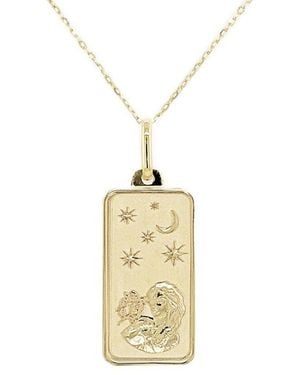 Sabrina Designs 14K Virgo Zodiac Necklace - Metallic