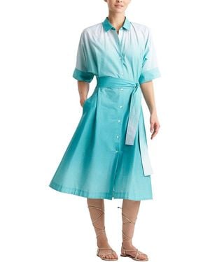 Natori Belted Dress - Blue