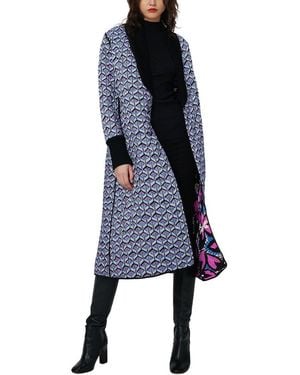 Diane von Furstenberg Loana Reversible Coat - Blue