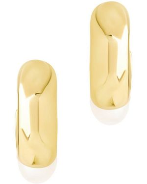 Sterling Forever 14k Gold Plated Micki Drop Stud Earrings - Metallic