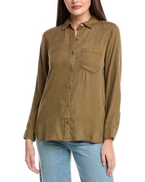 Bella Dahl Boyfriend Button-Up Shirt - Green