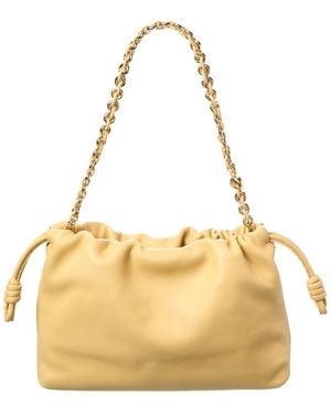 Loewe Flamenco Medium Leather Clutch - Metallic