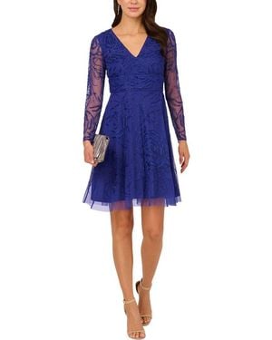 Adrianna Papell Crepe Dress - Blue
