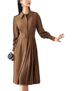 OUNIXUE Dress - Brown