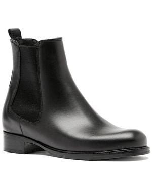 La Canadienne Smile Leather Bootie - Black