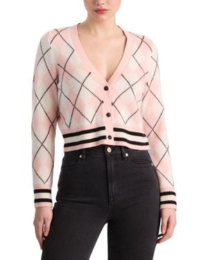 Alice + Olivia Grace Cashmere-Blend Cardigan - Pink
