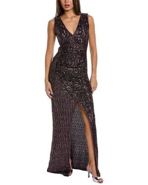 La Petite Robe Di Chiara Boni Cho Sequin Gown - Brown