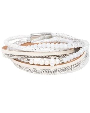 Saachi Pearl Bracelet - White