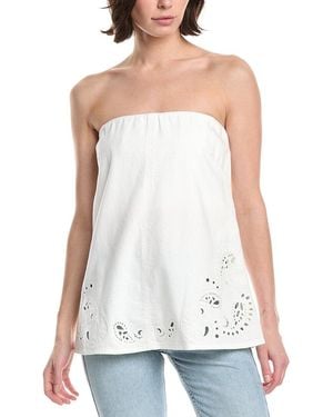 Rag & Bone Ultra Featherweight Aurora Strapless Top - White