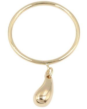 Tiffany & Co. 18k Elsa Peretti Teardrop Ring (authentic Pre-loved) - White