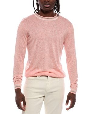 Autumn Cashmere Striped Trims T-Shirt - Red