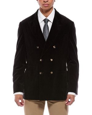 Brunello Cucinelli Cashmere-Blend Blazer - Black