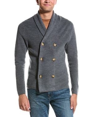 Kier + J Kier+j Wool Cardigan - Grey