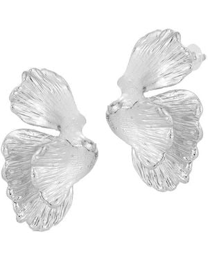 Chloe and Madison Jewellery Plated Earrings - White