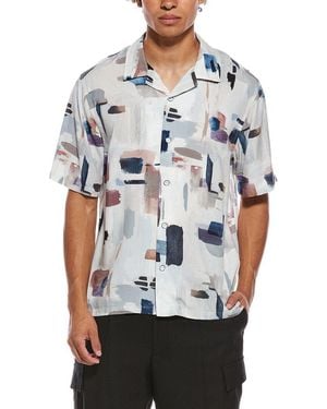 Rag & Bone Avery Printed Shirt - Gray