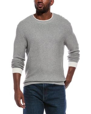 ATM Colorblocked Cashmere-Blend Crewneck Jumper - Grey