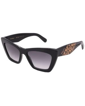 Ferragamo 55Mm Sunglasses - Black
