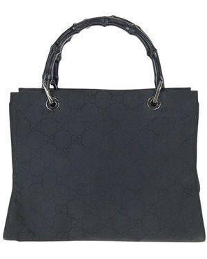 Gucci Bamboo GG Tote Bag (authentic Pre-loved) - Black