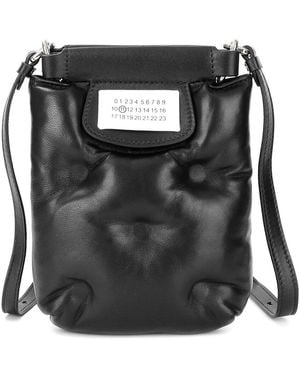 Tiffany & Fred Paris Padded Sheepskin Leather Crossbody Bag - Black