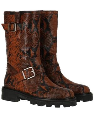 Jimmy Choo Biker Ii Leather Boot - Brown