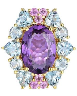 Nina Zhou Jewelry 14K 11.20 Ct. Tw. Gemstone Cocktail Ring - White