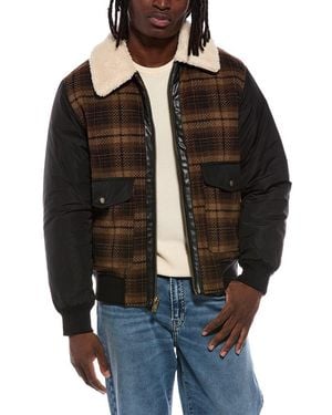 Scotch & Soda Mixed Media Wool-Blend Jacket - Black