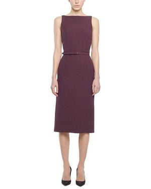 Adam Lippes Annette Wool & Silk-Blend Dress - Purple