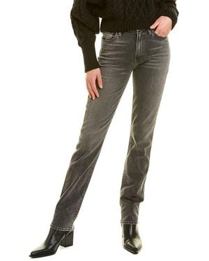 Le Jean Sabine Farrah Wash High-Rise Slim Jean - Black