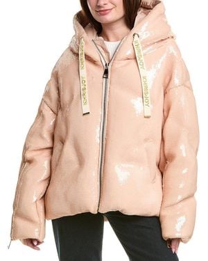 Khrisjoy Khris Scale Sequin Puffer Jacket - Natural