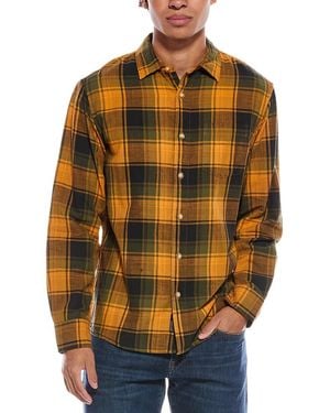 Grayers Herringbone Twill Shirt - Yellow