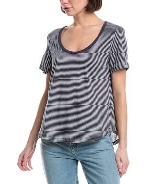 Majestic Filatures Stripe T-Shirt - Grey