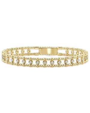 Sabrina Designs 14K 0.90 Ct. Tw. Diamond Stackable Flexible Bangle Bracelet - Metallic