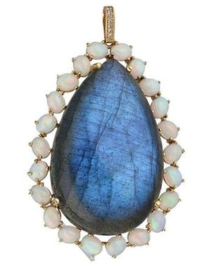 TIRAMISU Vermeil 68.58 Ct. Tw. Gemstone Pendant Necklace - Blue