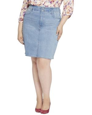 NYDJ Plus Skirt - Blue