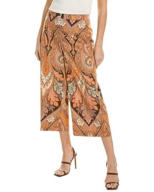 Kobi Halperin Laura Print Cropped Pant - Brown