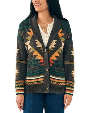 Faherty Byt Woodland Cardigan - Black