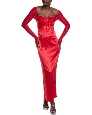 JLuxe Corset Maxi Dress - Red