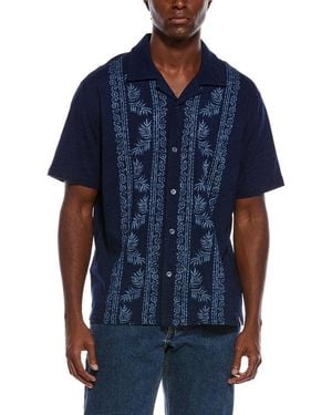 Tommy Bahama Shibori Seas Camp Shirt - Blue
