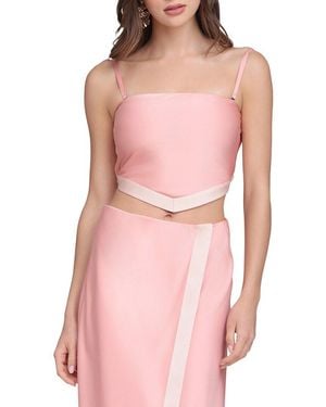 Avec Les Filles Scarf Top - Pink