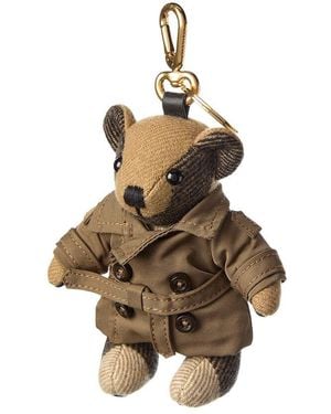 Burberry Thomas Bear Cashmere Charm - Metallic