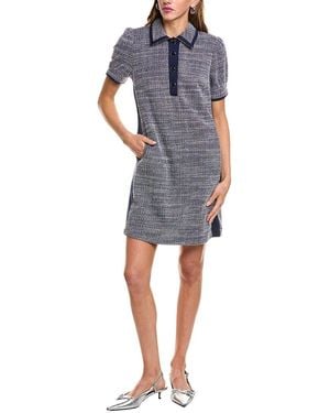 Nicole Miller Mini Shirtdress - Blue