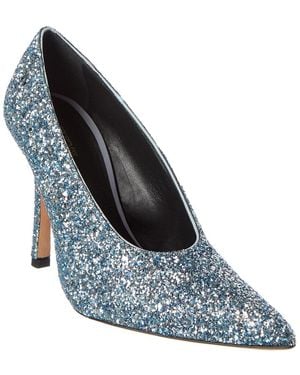 Sportmax Glitter Leather Pump - Blue