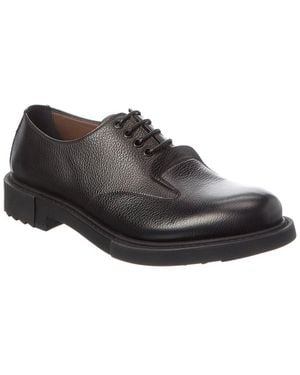 Ferragamo Leather Oxford - Black