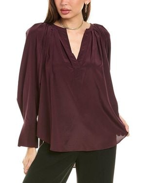 A.L.C. Nomad Silk-blend Blouse - Purple