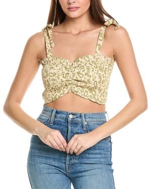 Dress Forum Lucky Charm Smocked Top - Blue