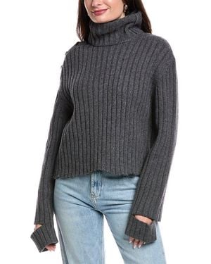 Helmut Lang Turtleneck Wool-Blend Jumper - Grey