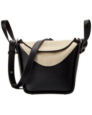 Loewe Compact Hammock Leather Hobo Bag - Black