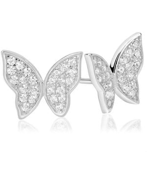 Suzy Levian CZ Jewelry Suzy Levian Silver Cz Earrings - White