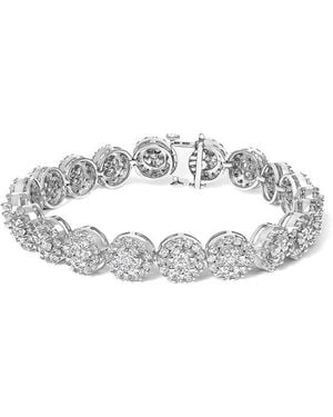 Haus of Brilliance 14K 9.53 Ct. Tw. Diamond Link Bracelet - White